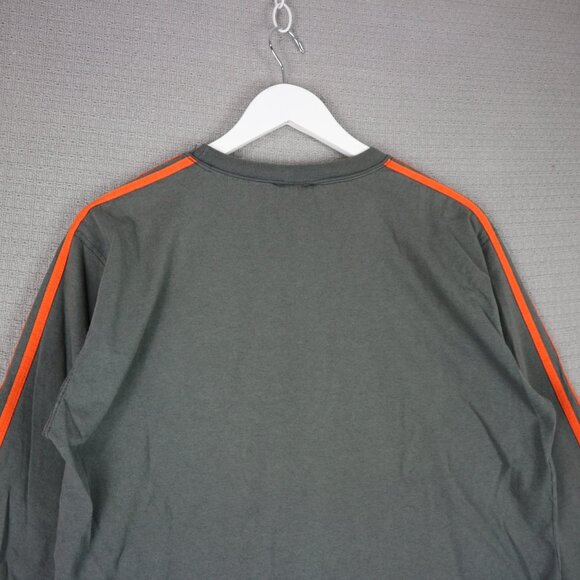 Adidas Vintage 1990s Youth Longsleeve Faded Striped Longsleeve XL - Picture 7 of 7